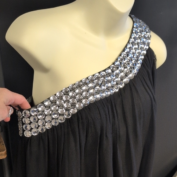 Scala Black Dress with Silver Accents - Picture 9 of 9